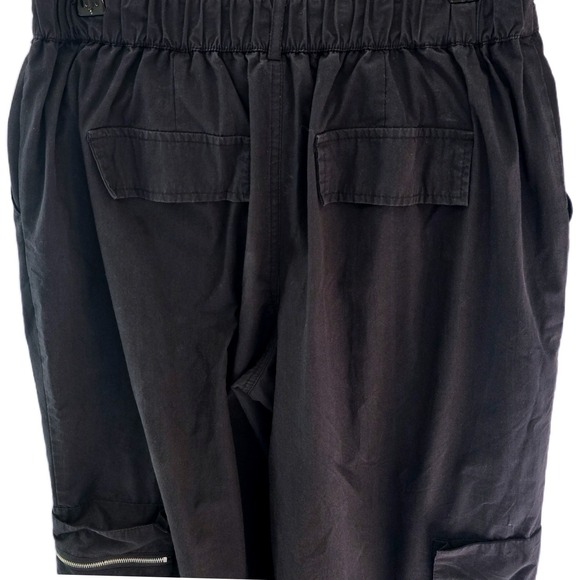 Orange Kiss Essentials Multi-Pocket Cargo Joggers | Black Techwear Size L - Picture 9 of 11